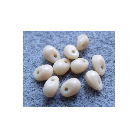 Perles Gouttes 4X6mm Beige Opaque (X50) 