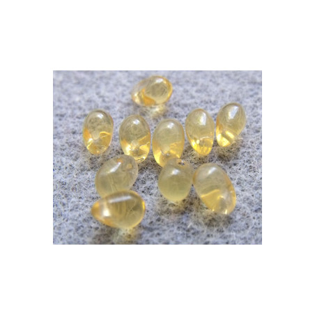 Perles Gouttes 4X6mm Light Topaz Opal (X50)  