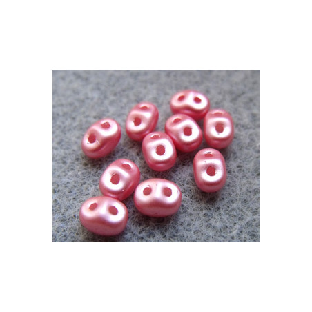 Perles Super Duo 2,5X5mm Light Coral Pastel (x sachet de 10gr env.) 