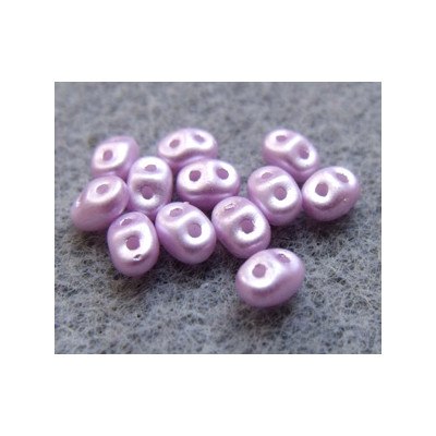 Perles Super Duo 2,5X5mm Light Lila Pastel (x sachet de 10gr env.) 