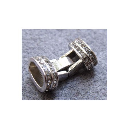 Fermoir à Clipser Argenté Vieilli 25X14X8(X1)