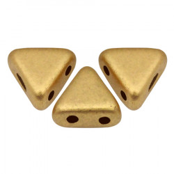 Perles khéops® par Puca® Light Gold Mat 6X3mm (X5gr) 
