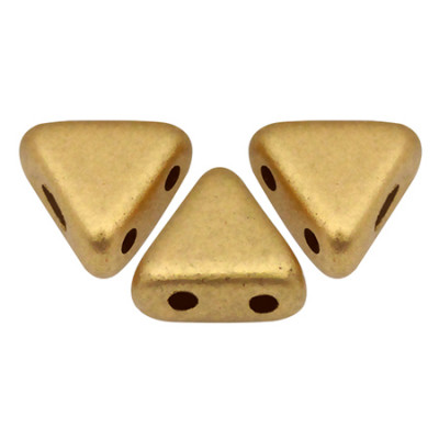 Perles khéops® par Puca® Light Gold Mat 6X3mm (X5gr) 