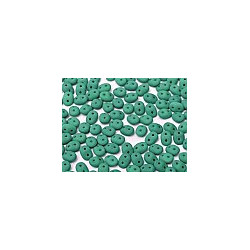 Perles Super Duo 2,5X5mm Turquoise Green Mat (x 10gr env.) 