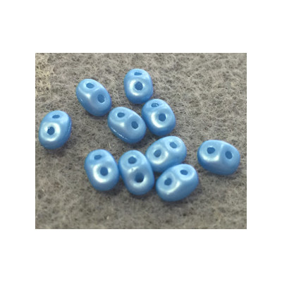 Perles Super Duo 2,5X5mm Turquoise Blue Pastel (x sachet de 10gr env.) 
