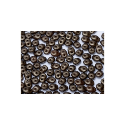 Perles Super Duo 2,5X5mm Dark Brown Pastel (x sachet de 10gr env.) 