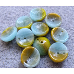 Perles Piggy Opaque Mix Turquoise 4X8mm (Xenviron50)