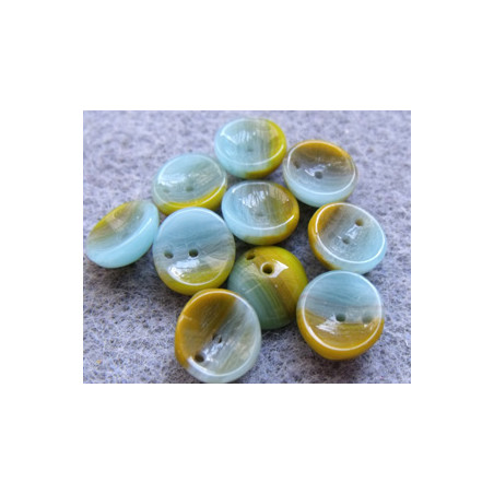 Perles Piggy Opaque Mix Turquoise 4X8mm (Xenviron50)