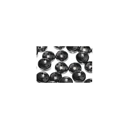 Perles Piggy Opaque jet Hématite 4X8mm (Xenviron50) 