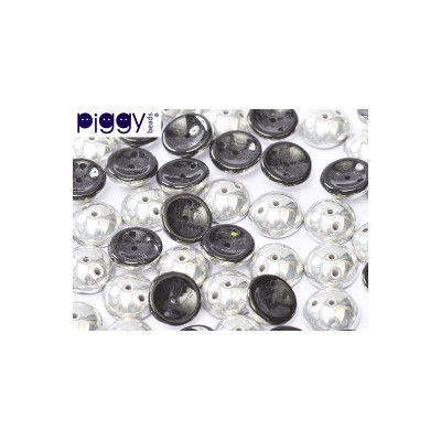 Perles Piggy Opaque jet Labrador 4X8mm (Xenviron50) 