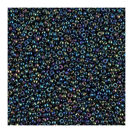R11-0455 Rocailles 11/0 Metallic Purple Green Irisé (x 10gr) 