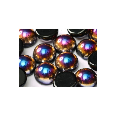 Dome Bead 14 x 8 mm Jet Sliperit (x4)