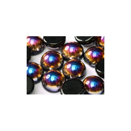 Dome Bead 14 x 8 mm Jet Sliperit (x4)