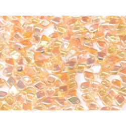 Perles Dragon® Scale Bead 1,5 x 5 mm Crytal Yellow Rainbow (x5gr)