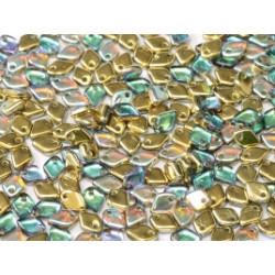 Perles Dragon® Scale Bead 1,5 x 5 mm Crystal Golden Rainbow (x5gr)