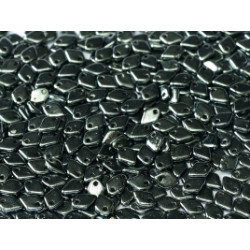 Perles Dragon® Scale Bead 1,5 x 5 mm Jet Hématite (x5gr)
