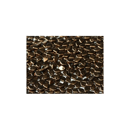 Perles Dragon® Scale Bead 1,5 x 5 mm Jet Bronze (x5gr)