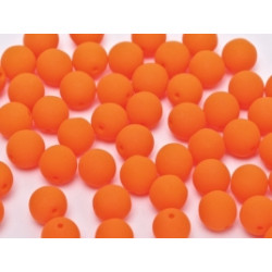 Rondes 6mm Neon Bright Orange (x25)