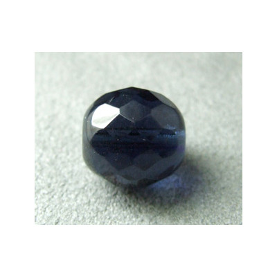 Facettes en verre de Bohême 12mm Montana (x1) Facettes en verre de Bohême 12mm Montana (x1)