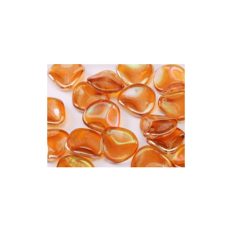Perle Pétale Crystal Apricot Medium 14X13mm (X25)