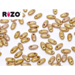 Perles Rizo® ChalkWhite lila Gold Luster 2,5X6mm (X10gr)