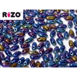 Perles Rizo® Jet Blue Iris 2,5X6mm (X10gr)