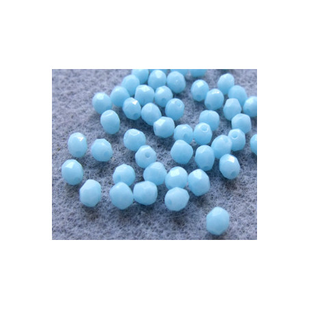Facettes de Bohême 4mm Opaque Aquamarine (x100)