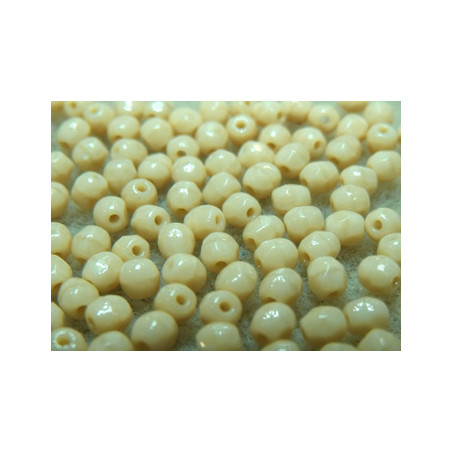 Facettes de Bohême 3mm Beige Fonce Opaque (x100)