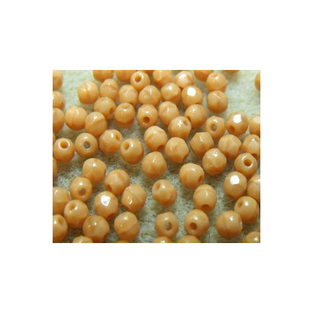 Facettes de Bohême 3mm Camel Opaque (x100)