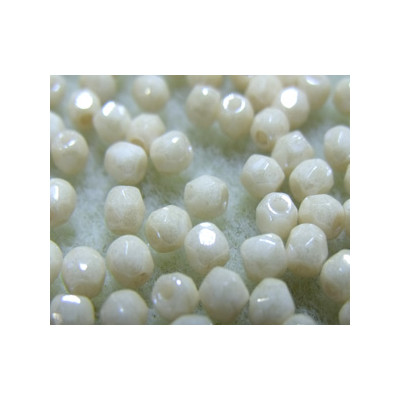 Facettes de Bohême 3mm Beige Ceramic Opaque (x100)