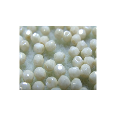 Facettes de Bohême 3mm Beige Ceramic Opaque (x100)