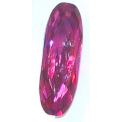 Cabochon baguette 4161 15x5mm Fuchsia F (x1)