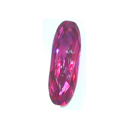 Cabochon baguette 4161 15x5mm Fuchsia F (x1)