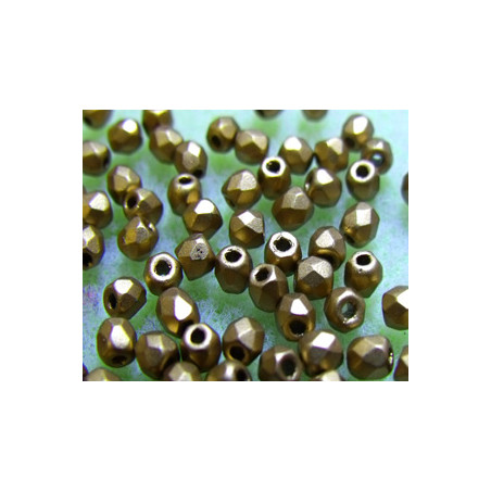 Facettes de Bohême 3mm Copper Mat (x50)