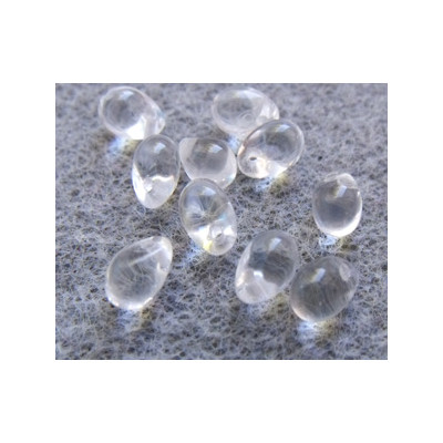 Perles Gouttes 4X6mm Crystal Mat (X50)   