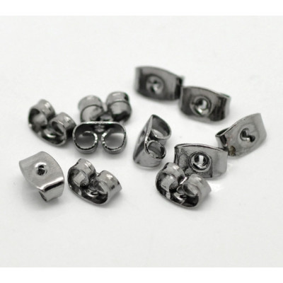 Poussoir Vieil Argent Papillon 6X5mm(x2) Poussoir Vieil Argent Papillon 6X5mm(x2)
