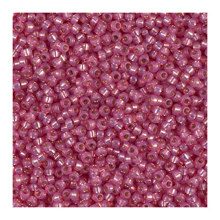 R11-0645 Rocailles 11/0 Miyuki Dyed Dark Rose S/L Alabaster (x 10gr)