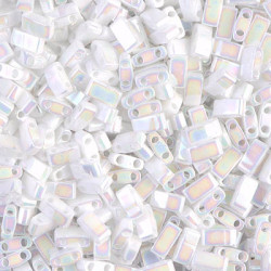 TLH0471 Tila 1/2 Cut White Pearl AB (x5gr)