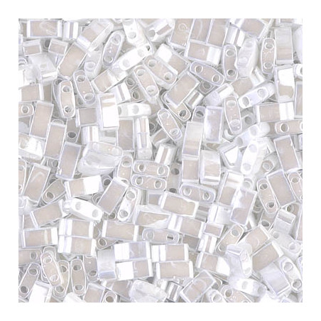 TLH0420 Tila 1/2 Cut Pearl White Ceylon (X5gr) 