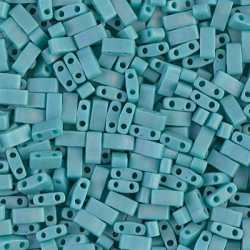 TLH0412Fr Tila 1/2 Cut Mat Op Turquoise Ab (X5gr)