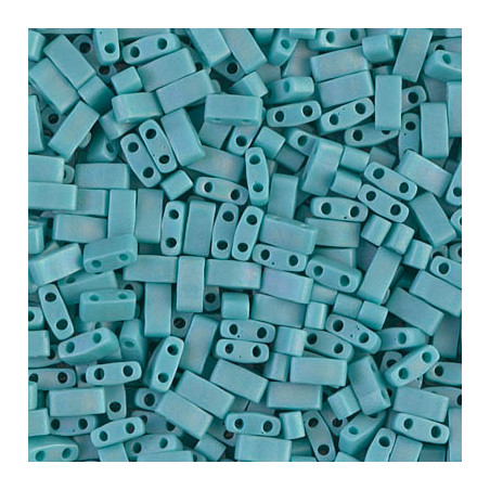 TLH0412Fr Tila 1/2 Cut Mat Op Turquoise Ab (X5gr)