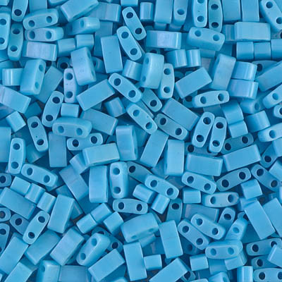 TLH0413 Tila 1/2 Cut Opaque Turquoise Blue (X5gr)