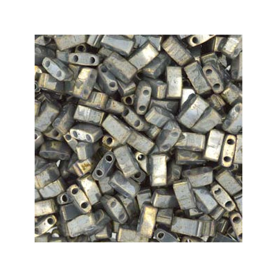TLH1865 Tila 1/2 Cut Galv Grey Luster (X5gr) TLH1865 Tila 1/2 Cut Galv Grey Luster (X5gr)