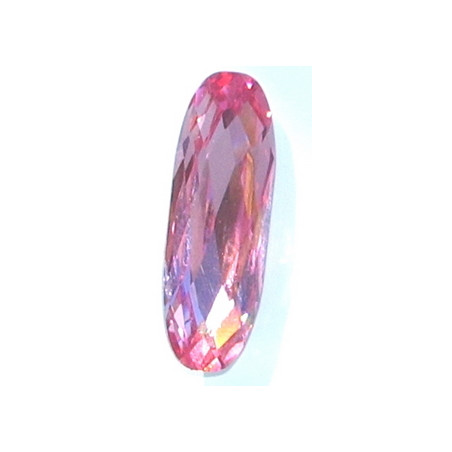 Cabochon baguette 4161 21x7mm Light Rose F (x1)