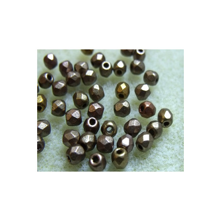 Facettes de Bohême 3mm Crystal Gold Rainbow (x50)