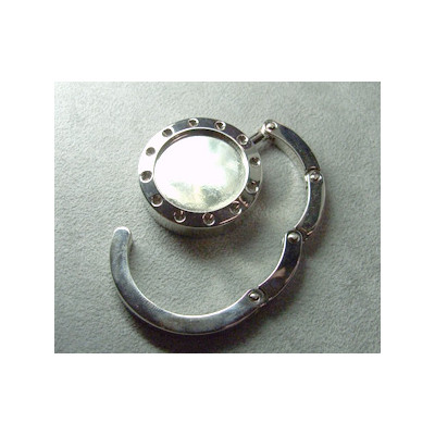 Porte Sac Argent Pour Coller Cab 25X26mm (x1)