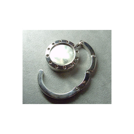 Porte Sac Argent Pour Coller Cab 25X26mm (x1)