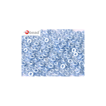 Perle en verre de Bohème O Bead® Pastel Lt Sapphire 4x2mm (X5gr)  
