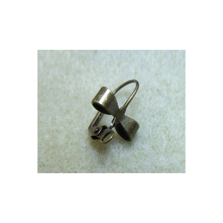 Boucle Dormeuse Noeud Bronze 15X18mm (X2)