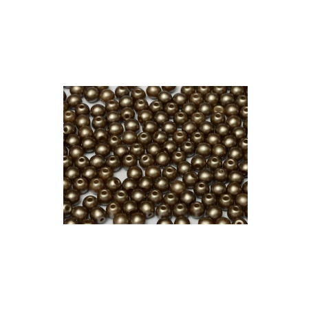 Ronde en Verre de Boheme 3mm Pastel Lt Brown (X50)